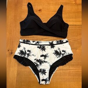 🌺New ruffle trim high waisted bikini XL🌺5 for $30
